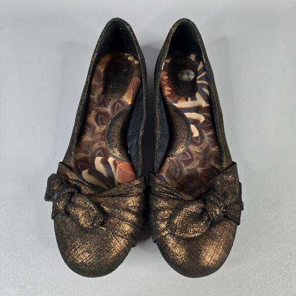 Born Ballet Flats Molly Metallic Bronze Leather Slip OnComfort Shoes Size 7.5 M - Picture 6 of 12
